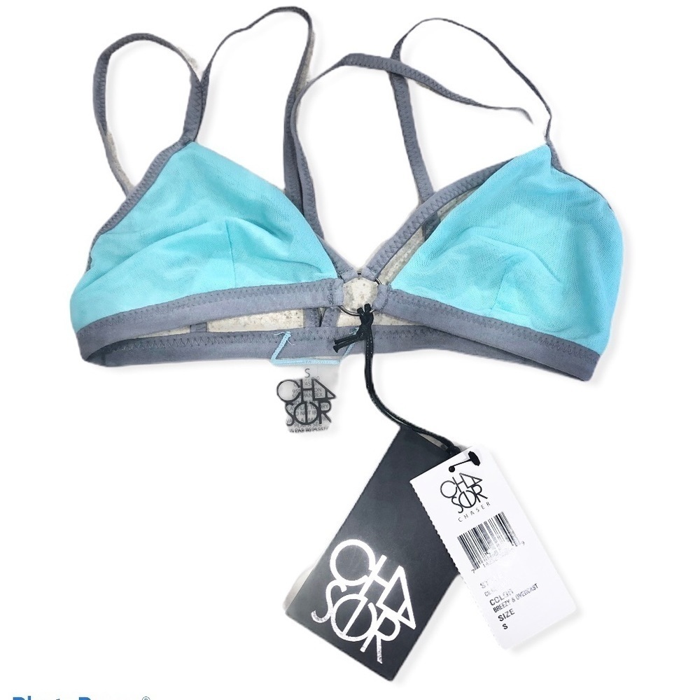 CHASER CHA SOR Mesh Strappy Bralette SZ Small